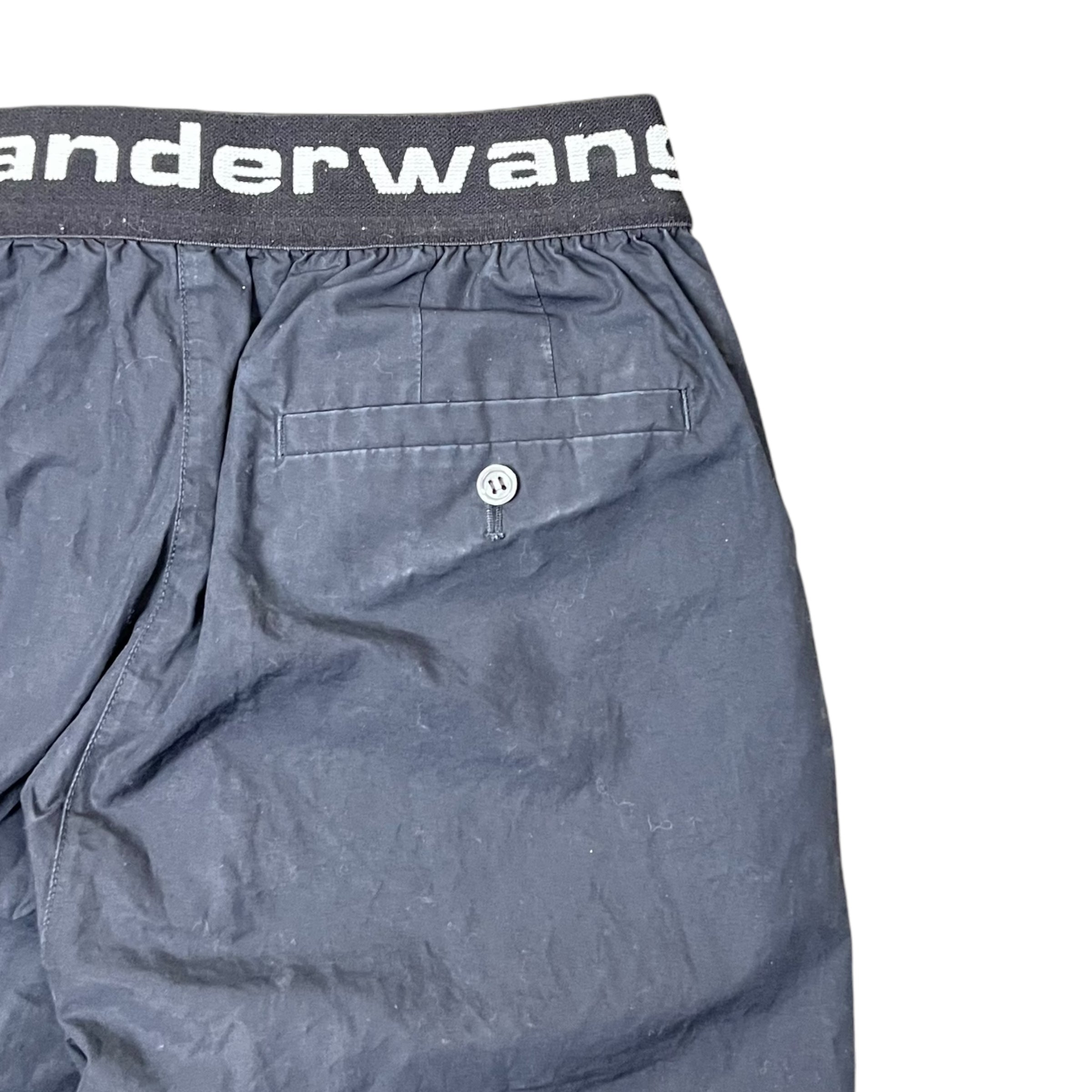 Alexander Wang T Logo Elastic Pull On Pants Black