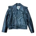 Vintage Maryland Leather Heavy Biker Jacket Black