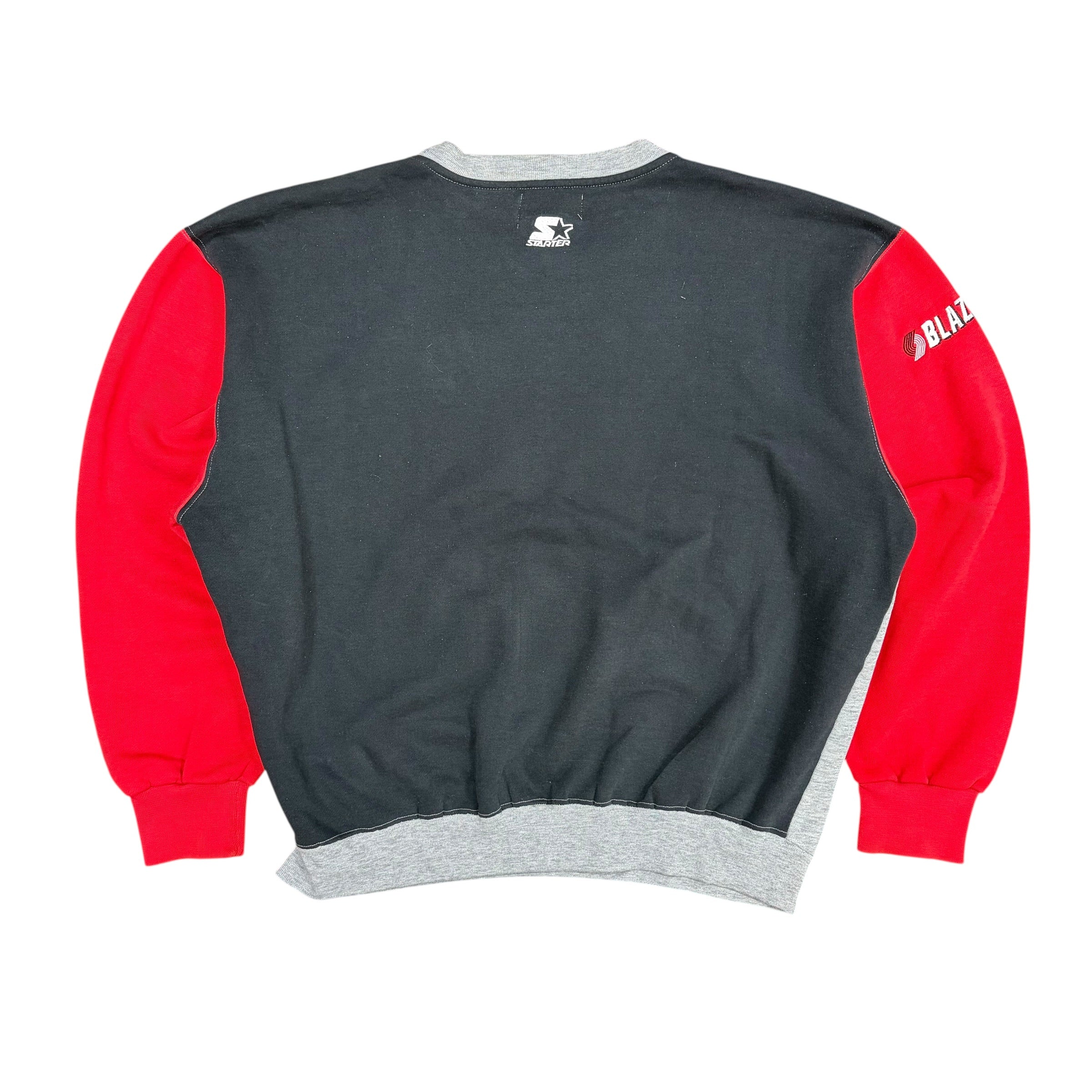 Vintage Starter NBA Portland Trailblazers Colour Block Crewneck