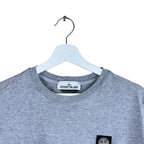 Stone Island Compass Patch Logo Tee Melange Grey