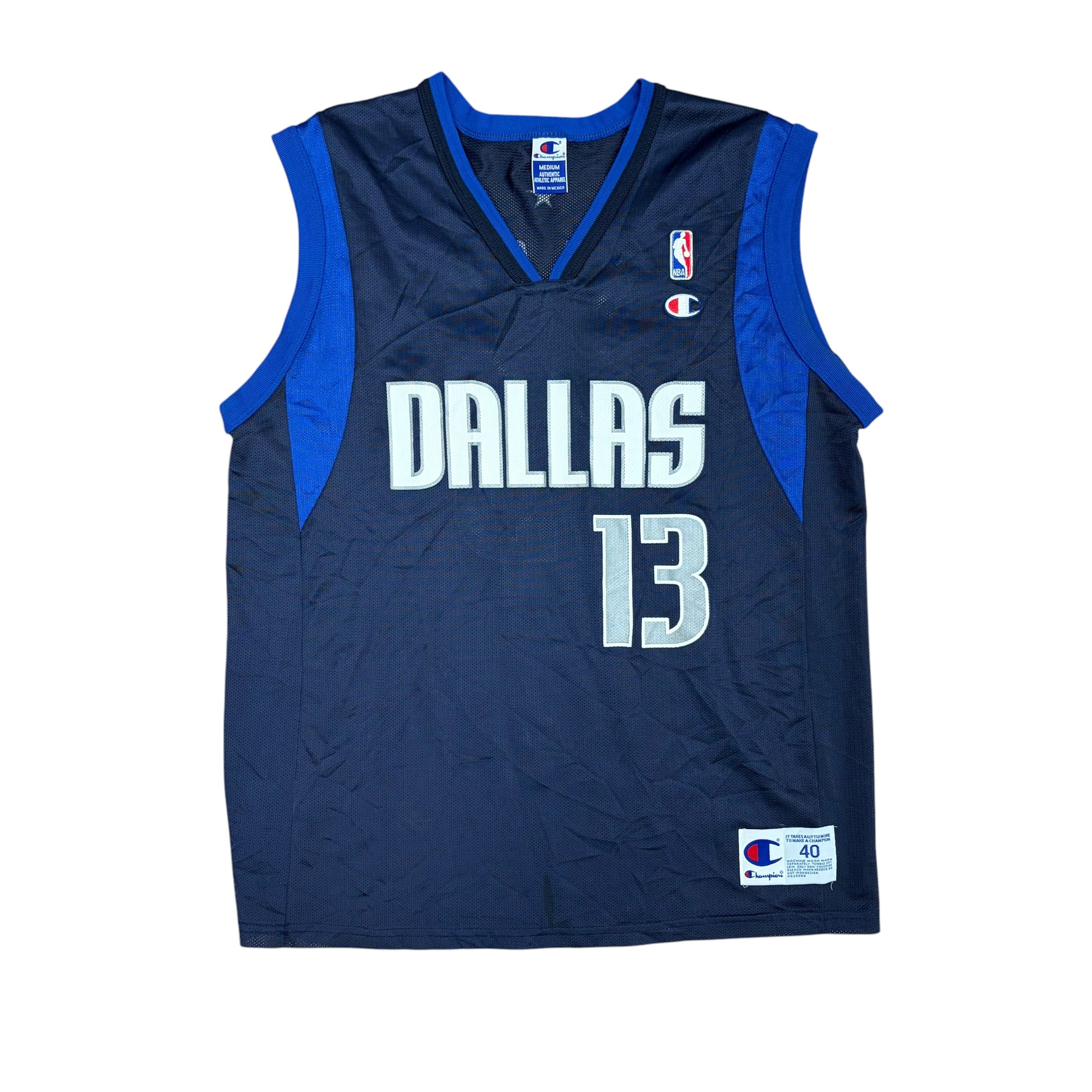 Vintage Champion NBA Dallas Mavericks Steve Nash Away Jersey