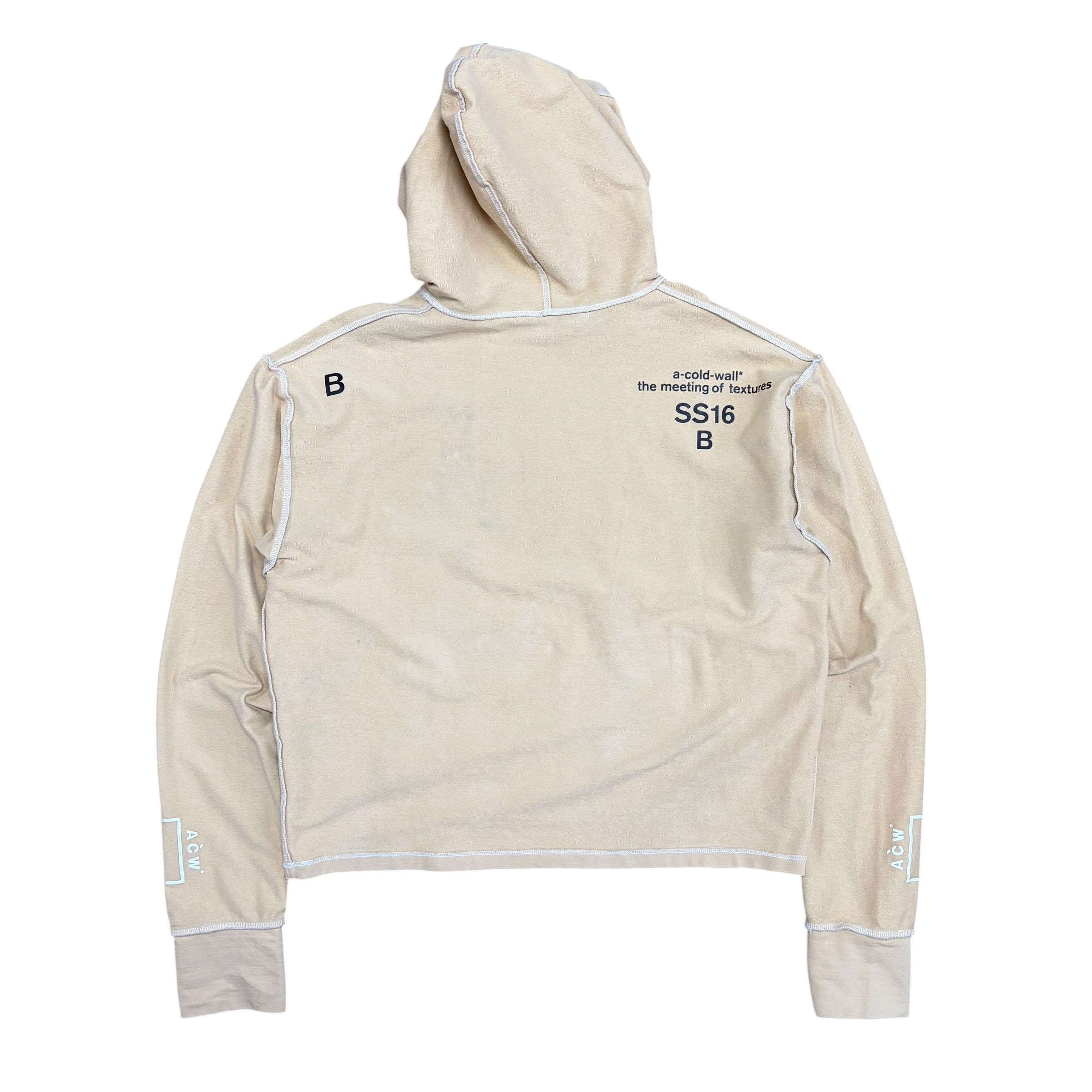 A-Cold-Wall “The Meeting Of Textures” Reversible Hoodie (SS16)