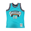 Vintage Mitchell & Ness NBA 1998 Vancouver Grizzlies Mike Bibby Jersey Teal
