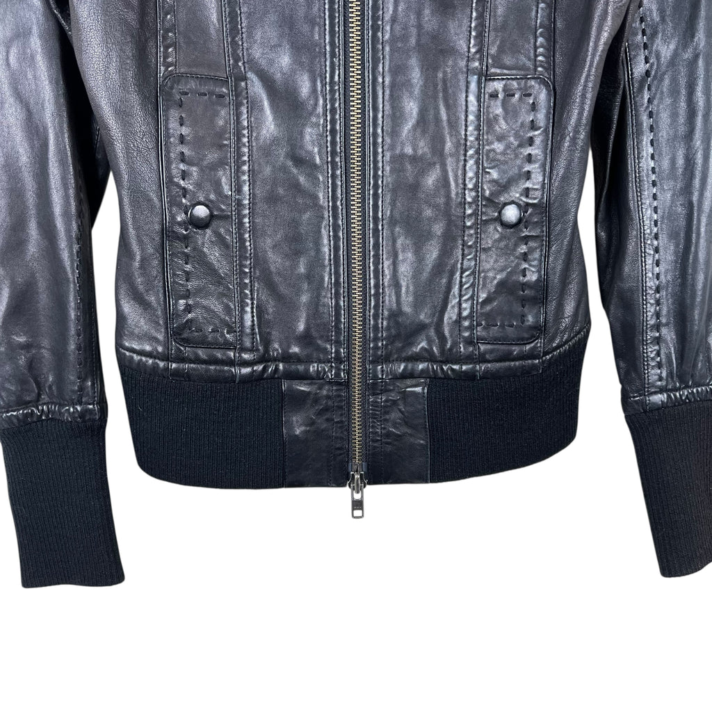 Mackage By Aritzia Women’s Biker Leather Jacket Black