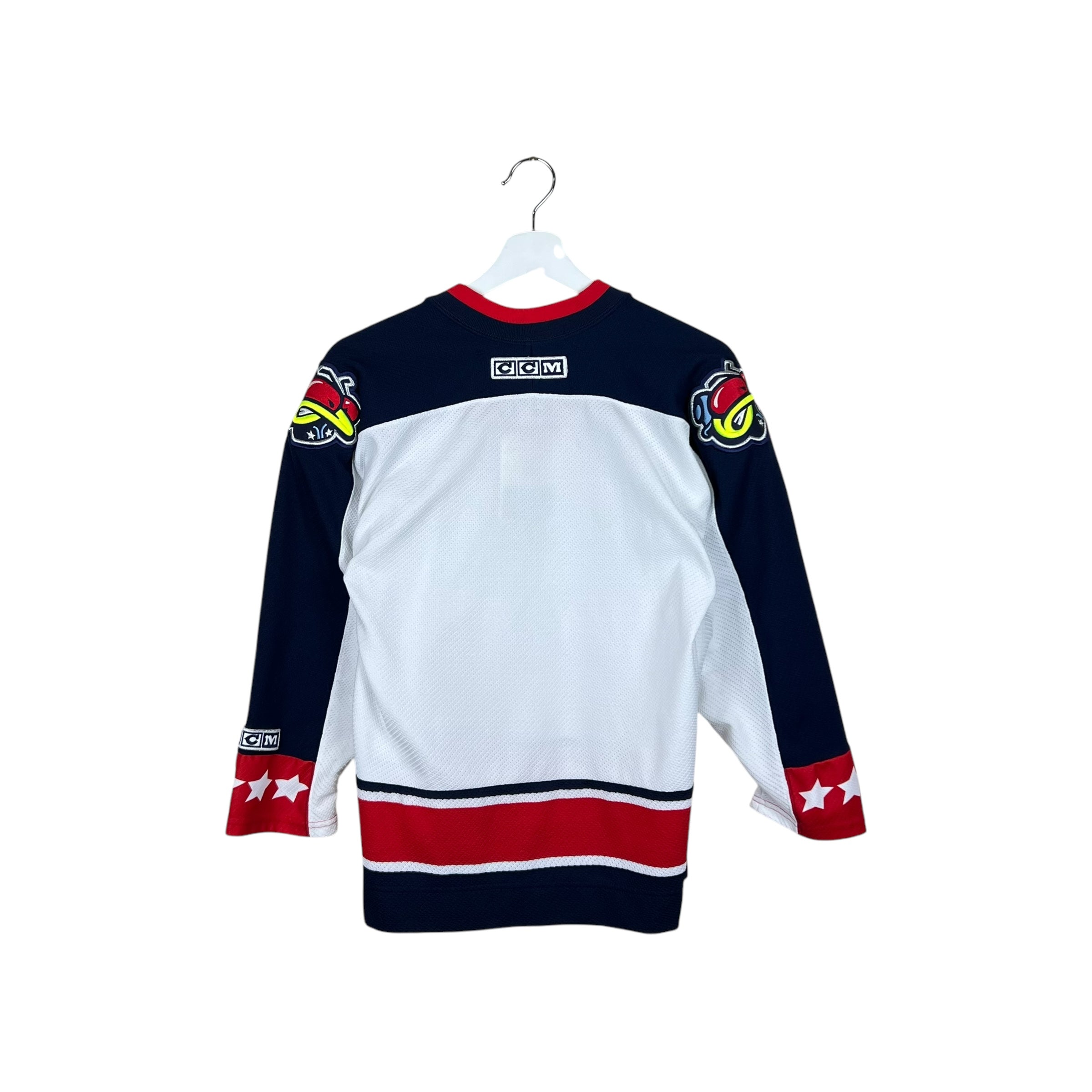 Vintage CCM Columbus Blue Jackets Youth Blank Home Jersey
