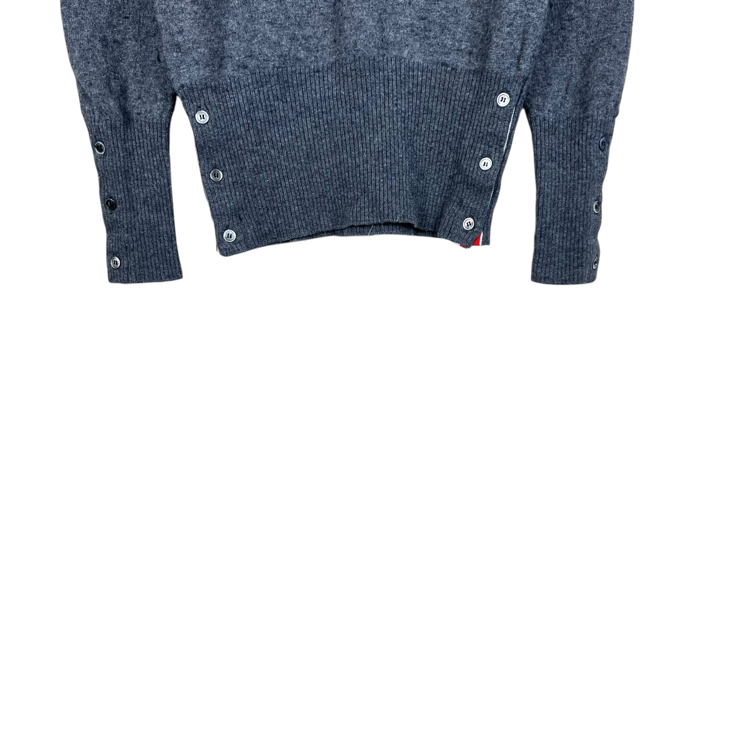Thom Browne Women’s Classic 4 Bar Wool Knit Grey