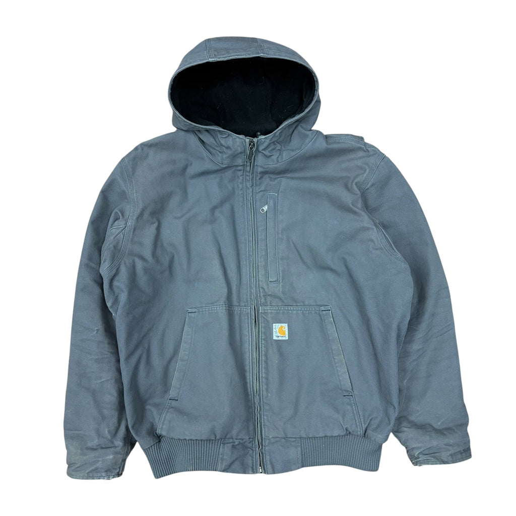 Vintage Carhartt Full T-Swing Hooded Jacket Washed Grey