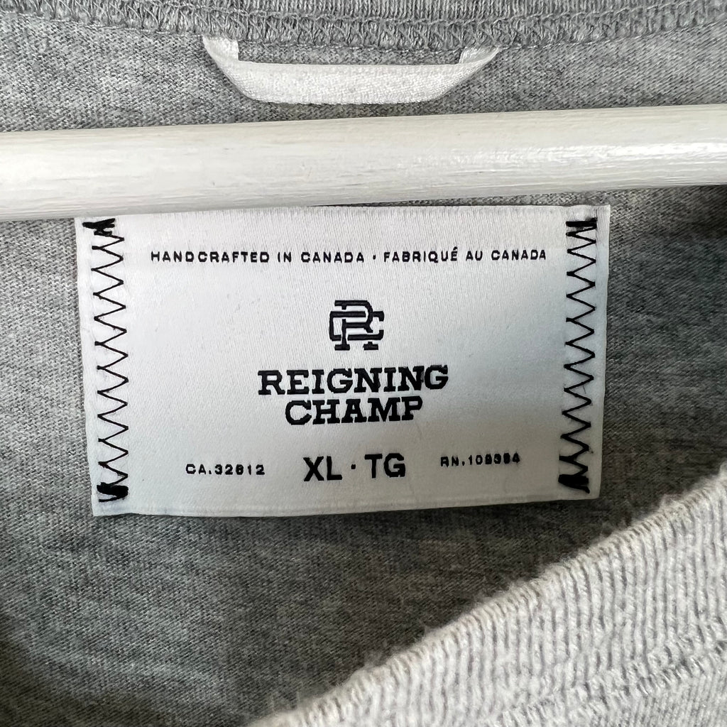Reigning Champ Blank Tee Heather Grey