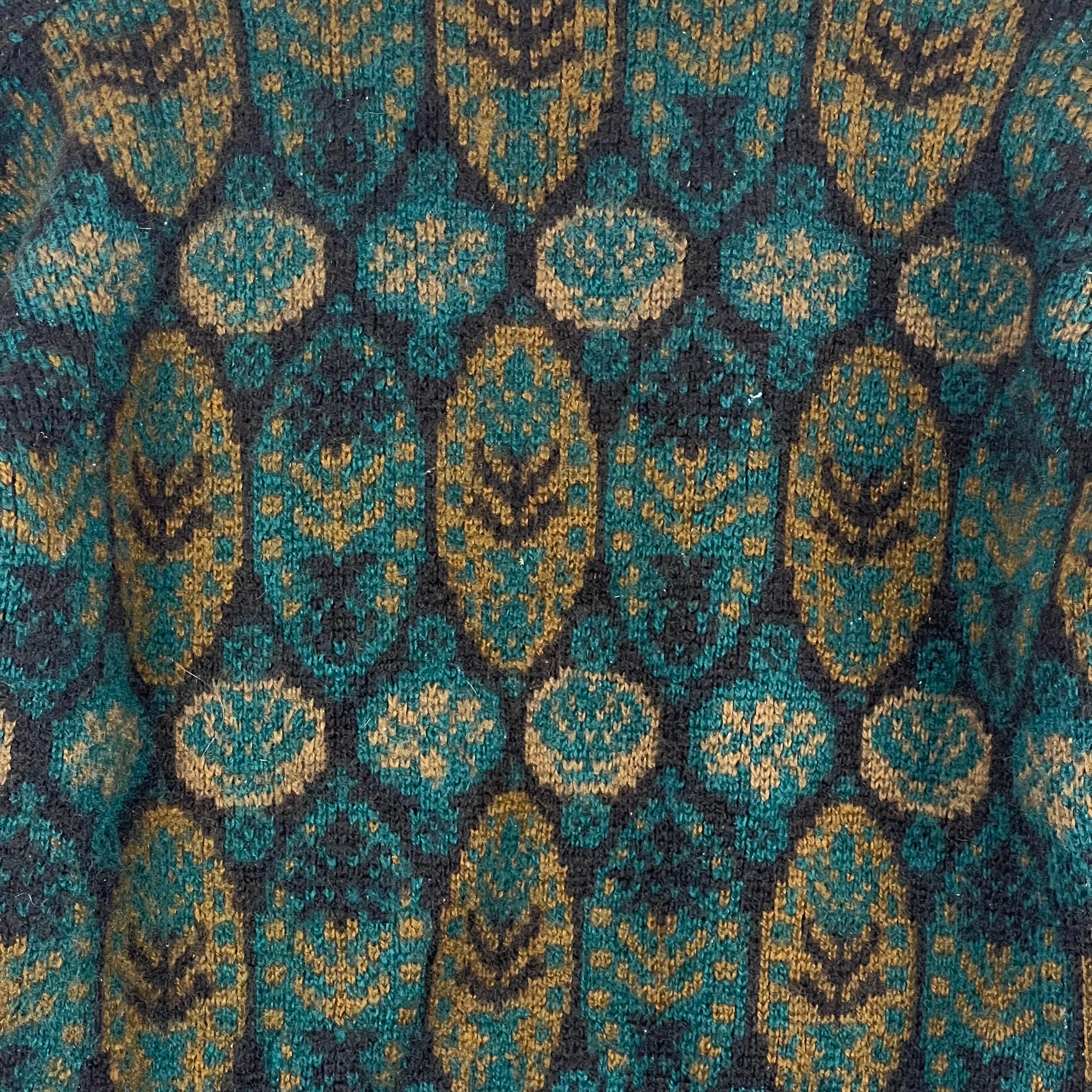Vintage Norvyk By Renadale Women’s Wool Pattern Cardigan