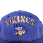 Vintage Minnesota Vikings Arch Logo SnapBack Faded Purple