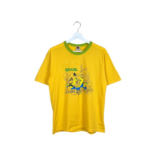 2005 Looney Tunes Brasil Group Tee Yellow