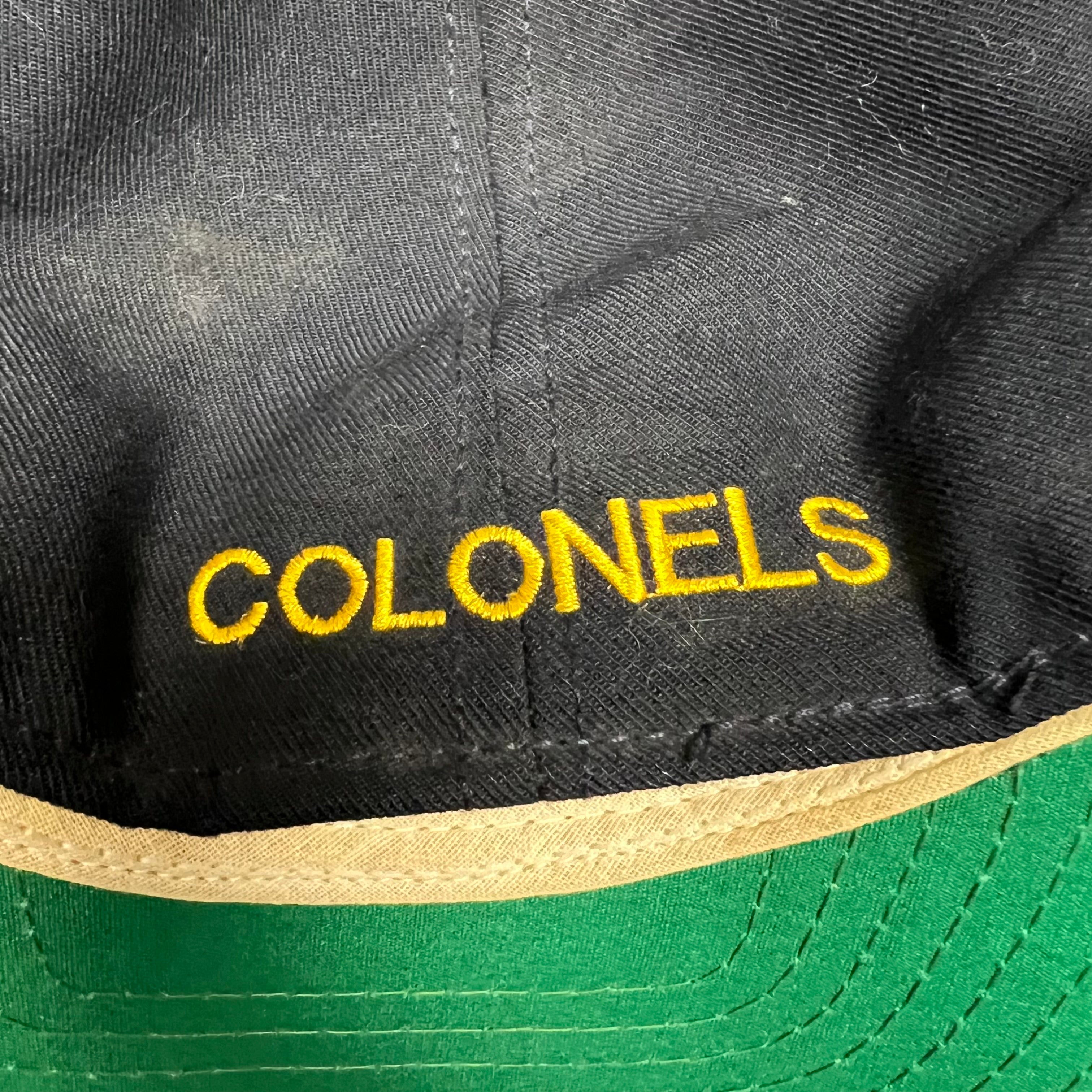 Vintage Wilkes Colonels Big Logo Fitted Hat Navy