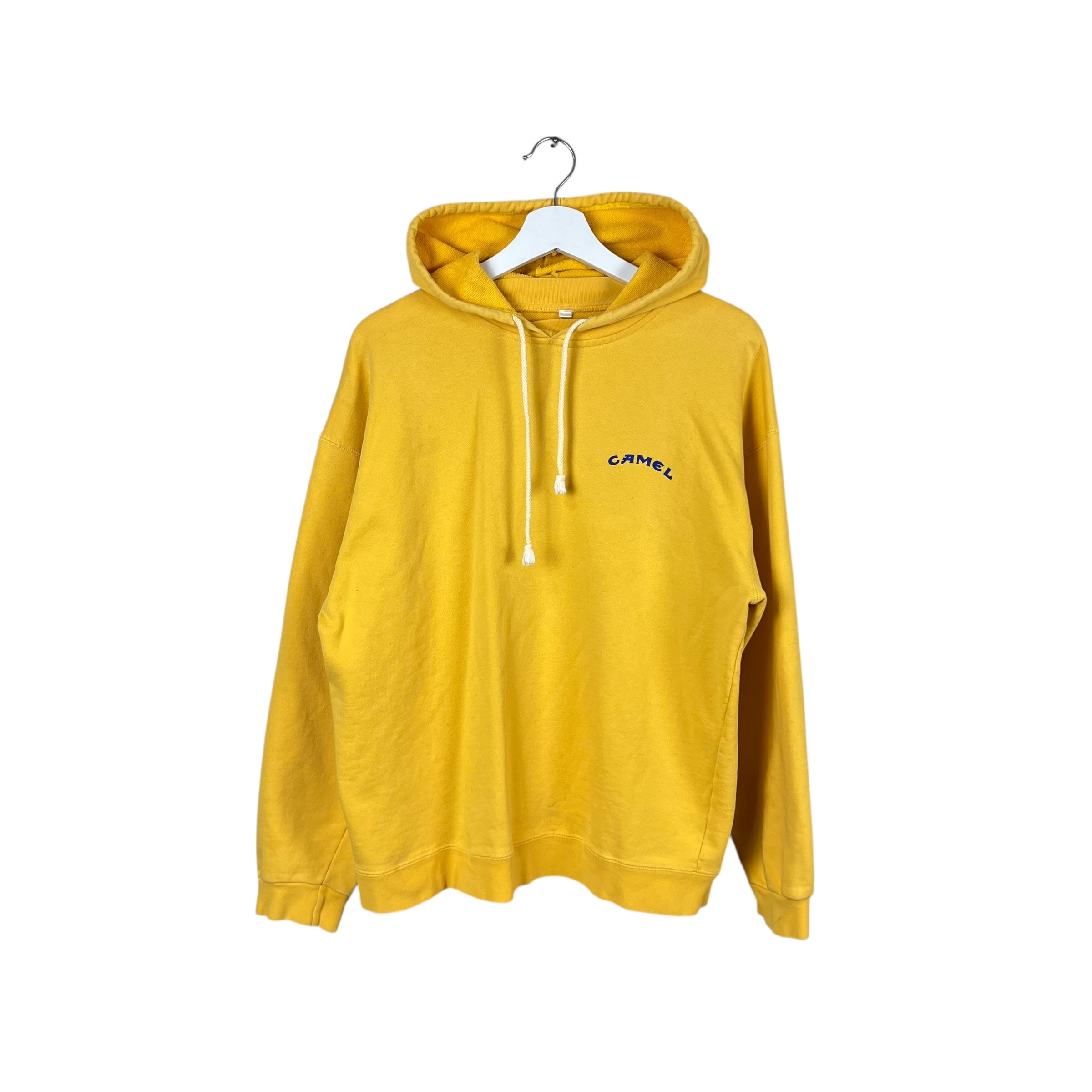 Vintage Camel Cigarettes Arch Logo Hoodie Yellow
