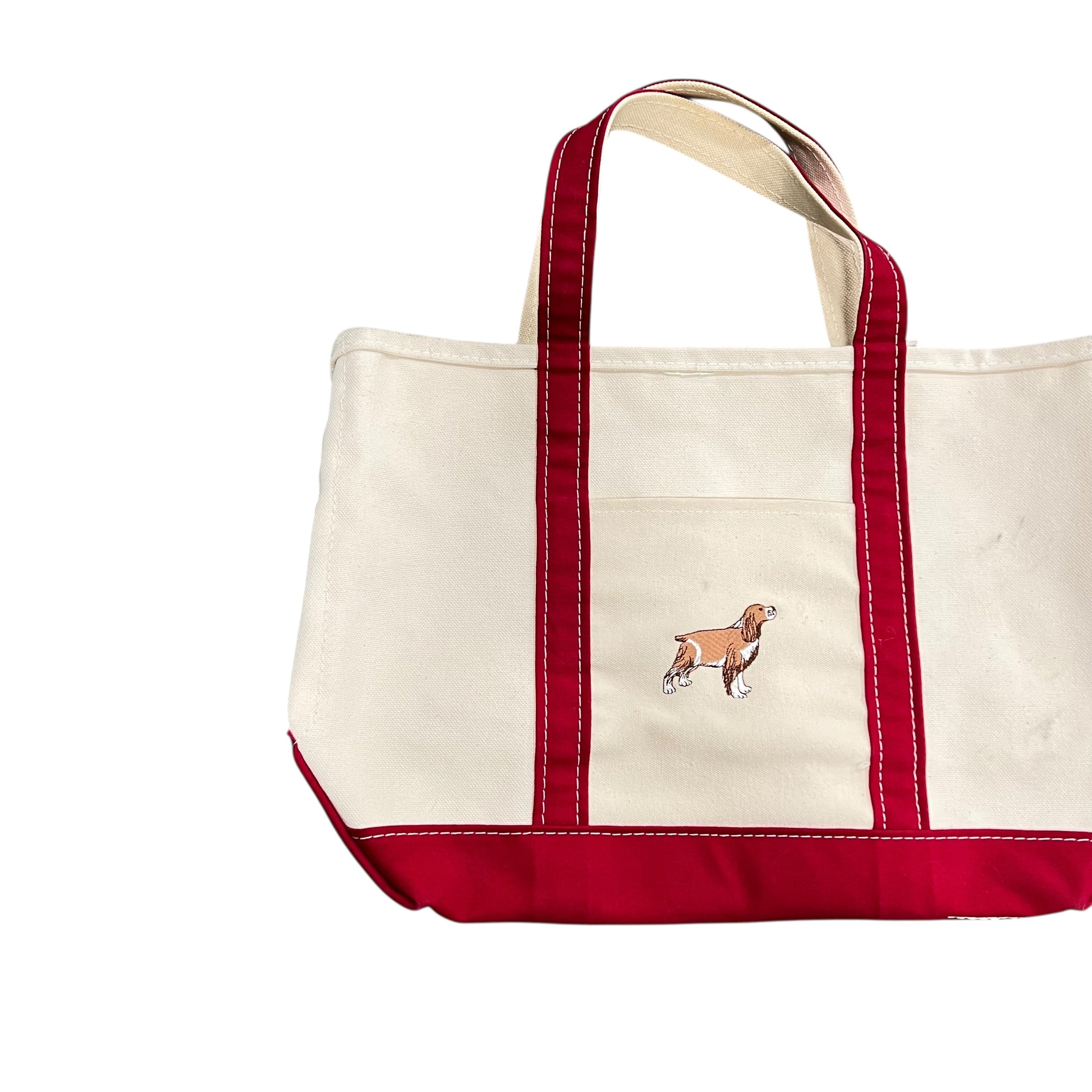 Vintage L.L. Bean Boat & Tote Red Customized