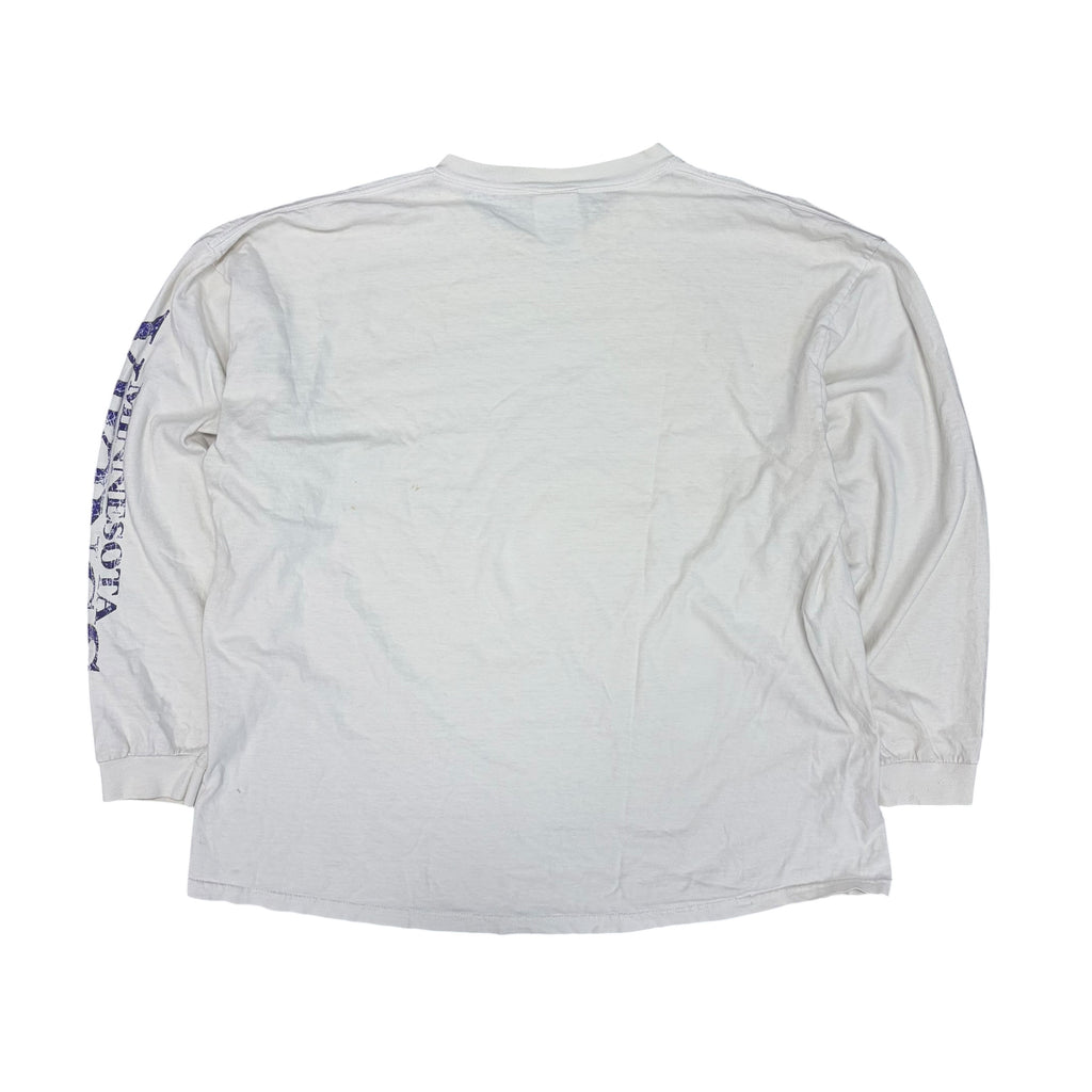Vintage Logo Athletic NFL Minnesota Vikings Logo Longsleeve White