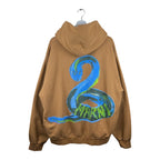 Marni Python Brushed Hoodie Brown