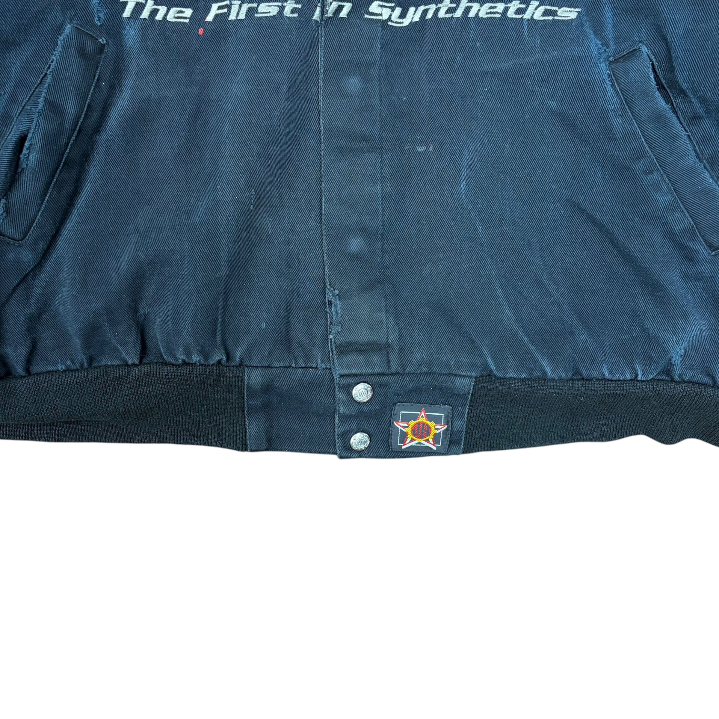 Vintage Jeff Hamilton Amsoil Racing Jacket Washed Black