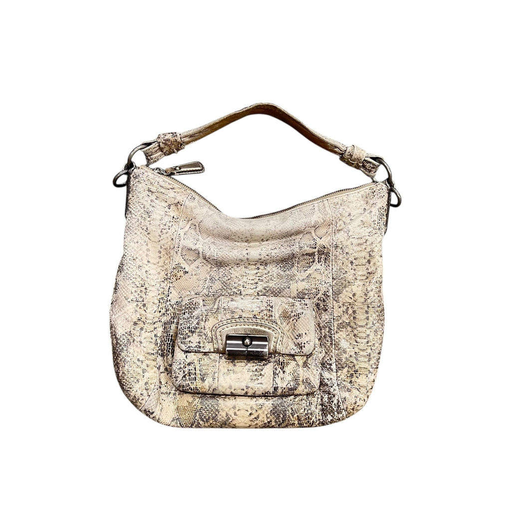 Coach Kristin Snakeskin Print Leather Bag