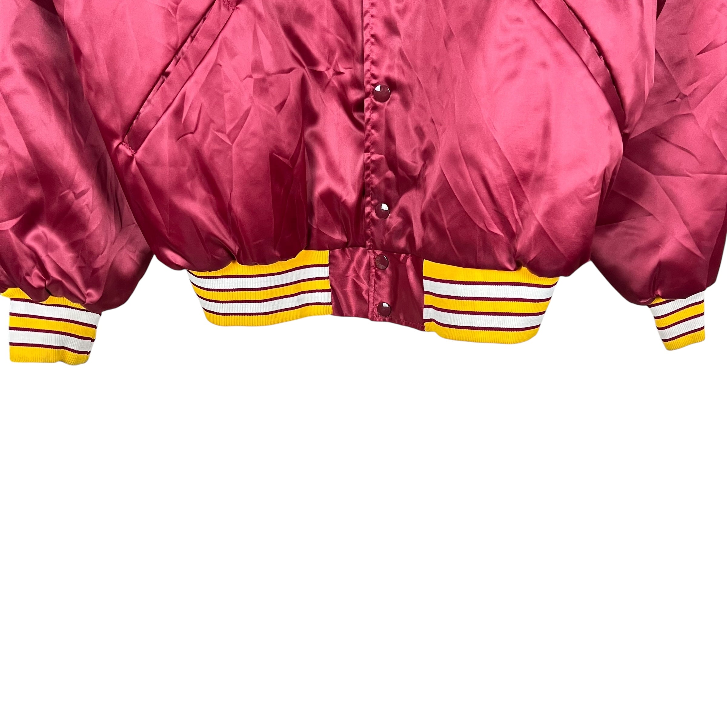 Vintage Bike USC Trojans Satin Spellout Jacket Red