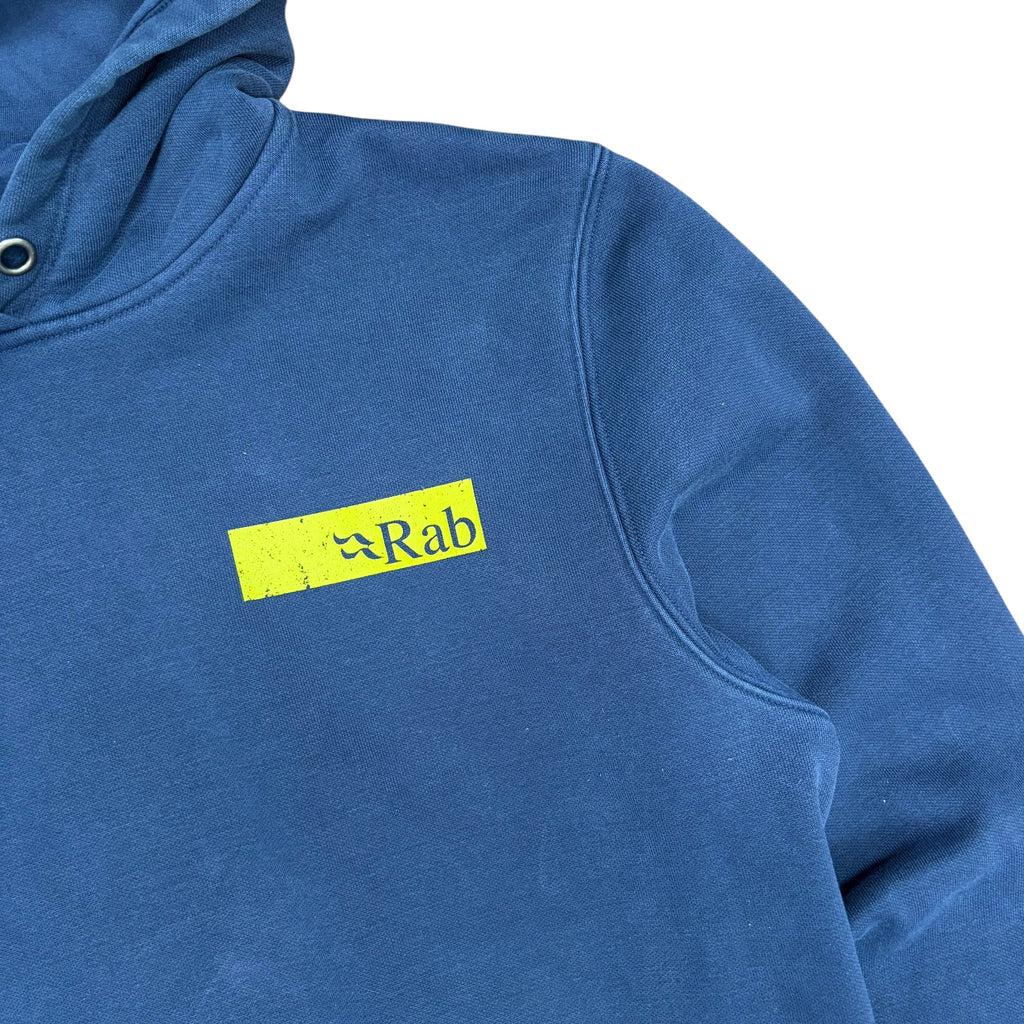 Vintage Rab Side Logo Hoodie Navy