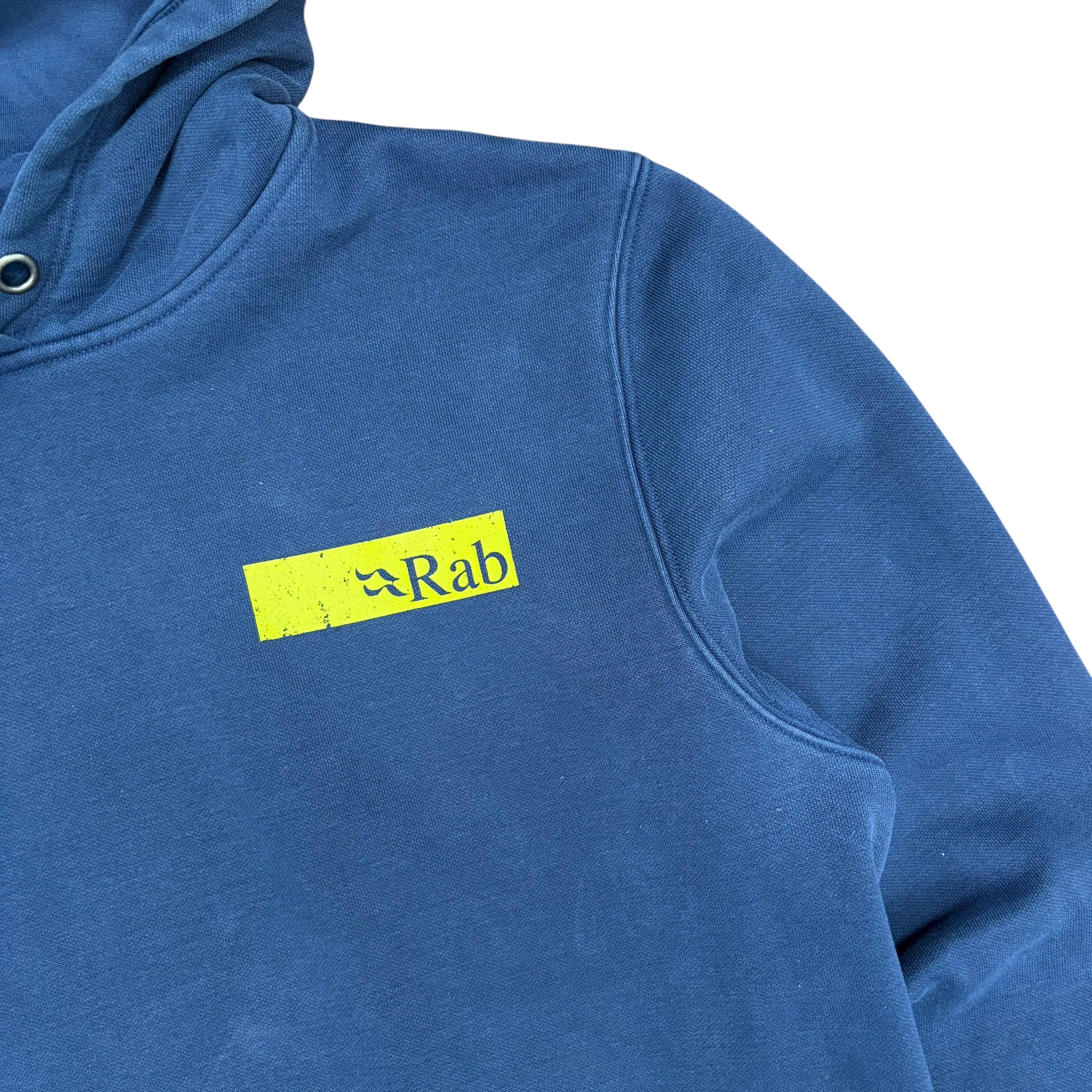 Vintage Rab Side Logo Hoodie Navy