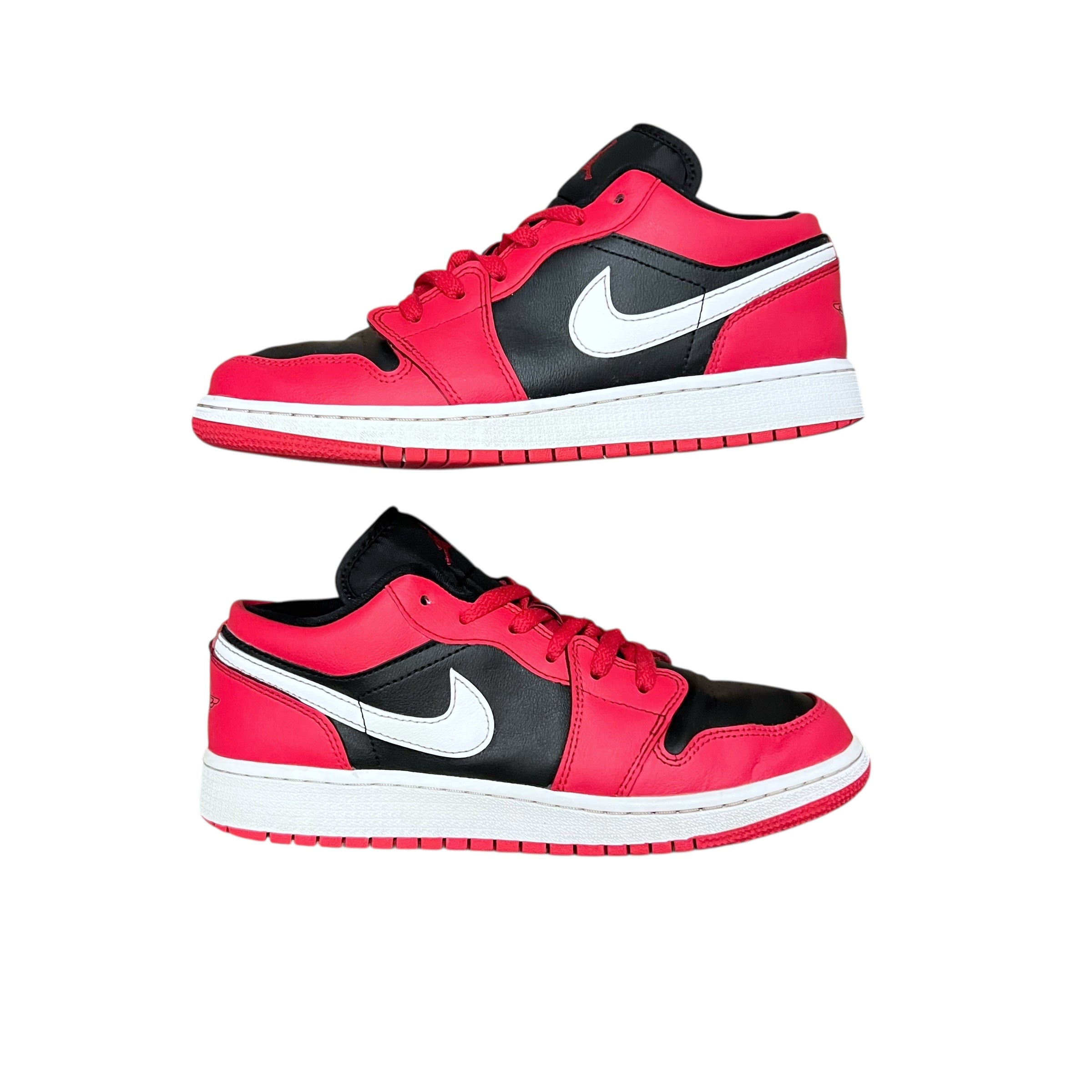 Jordan 1 Low Black Very Berry (GS)