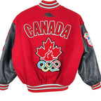 Vintage Roots Athletics Kids Olympics Leather Jacket