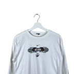 Vintage Y2K Nike NHL Edmonton Oilers Middle Swoosh Logo Longsleeve White