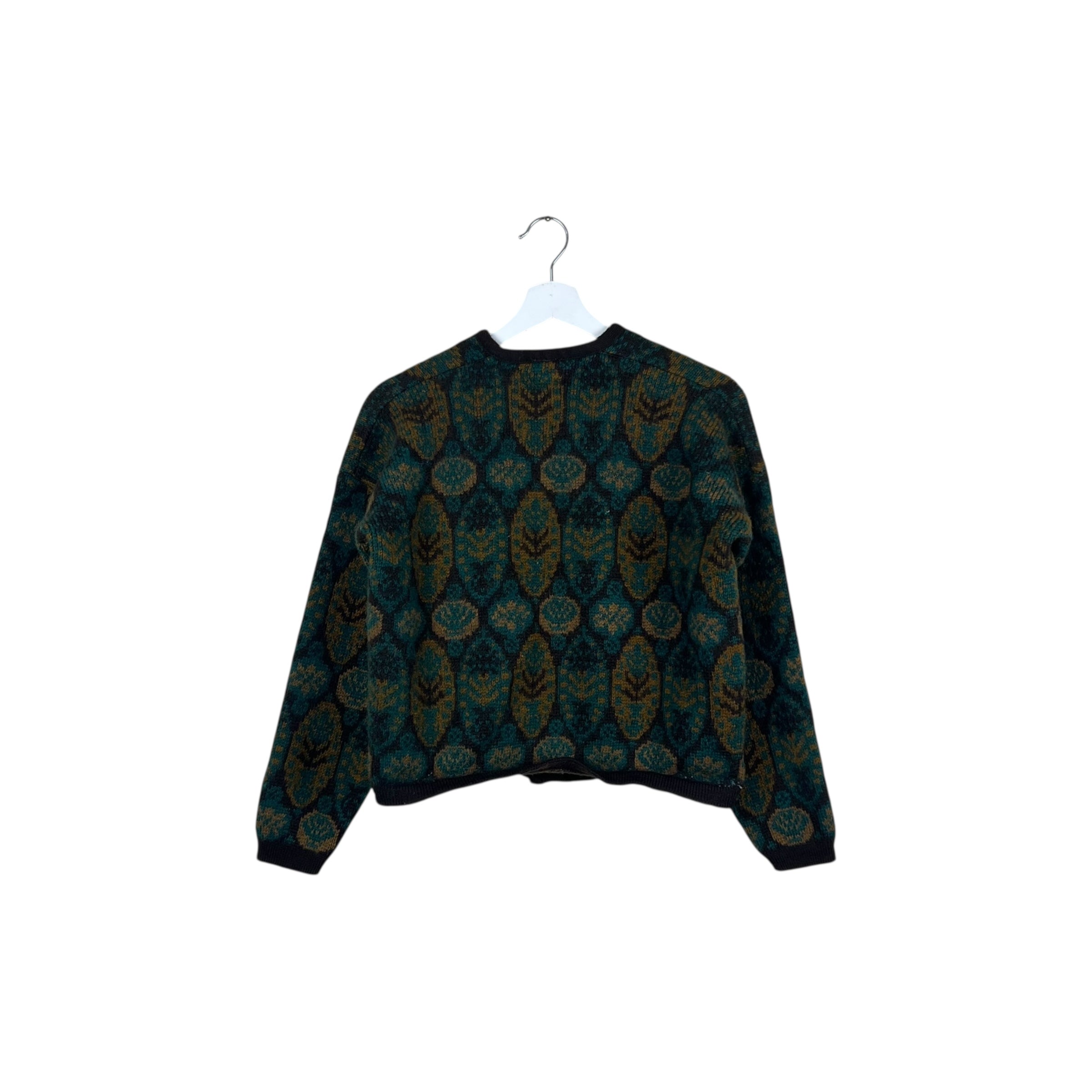 Vintage Norvyk By Renadale Women’s Wool Pattern Cardigan