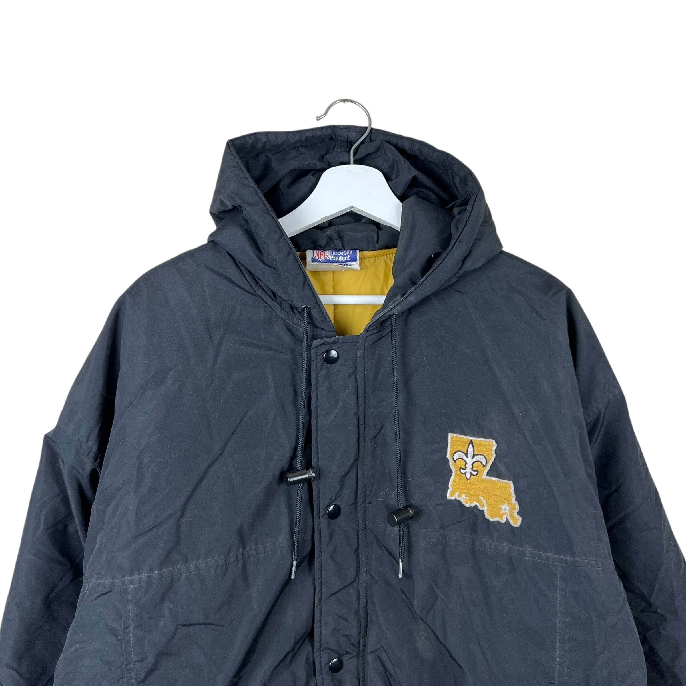 Vintage Starter NFL New Orleans Saints Puffer Jacket Black