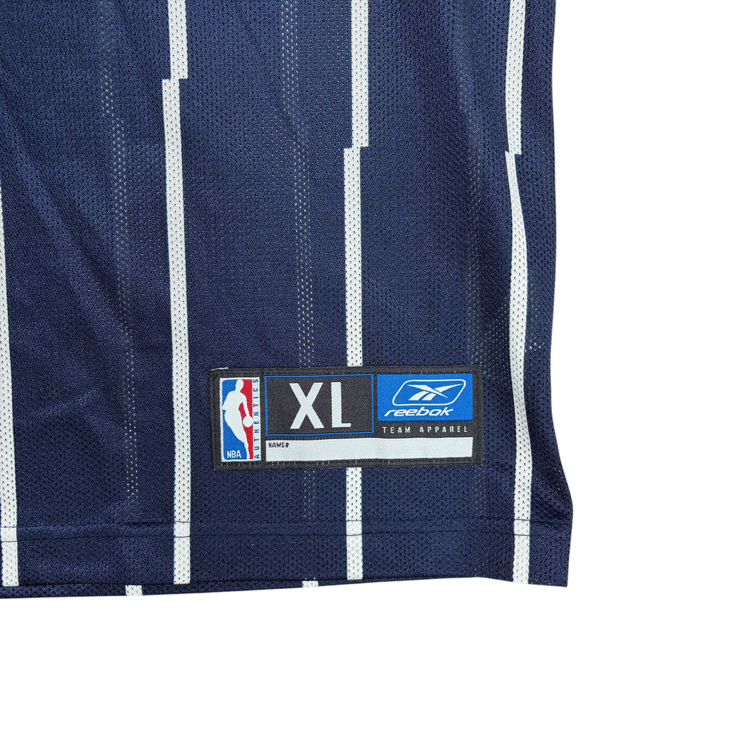 Vintage Reebok NBA Houston Rockets Yao Ming Throwback Pinstripe Jersey