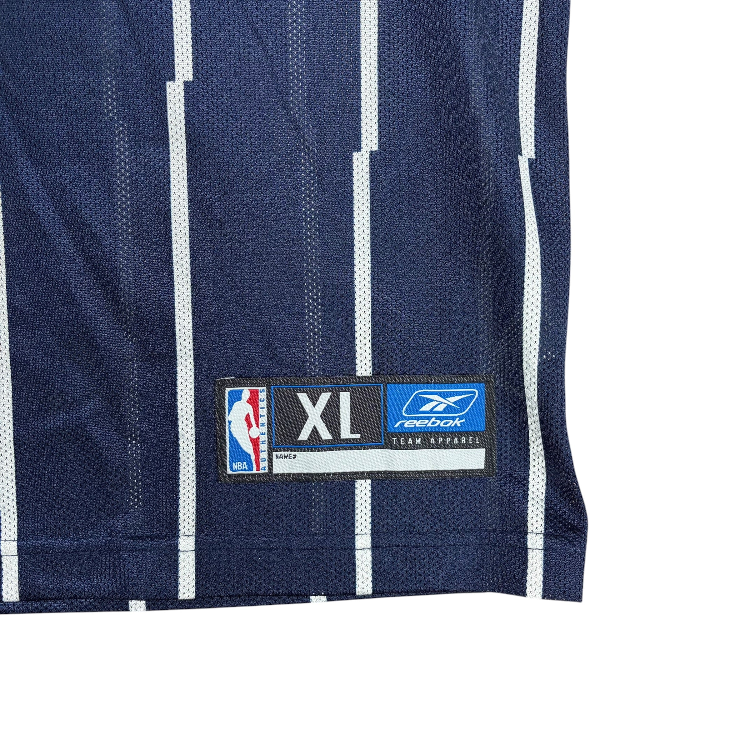 Vintage Reebok NBA Houston Rockets Yao Ming Throwback Pinstripe Jersey