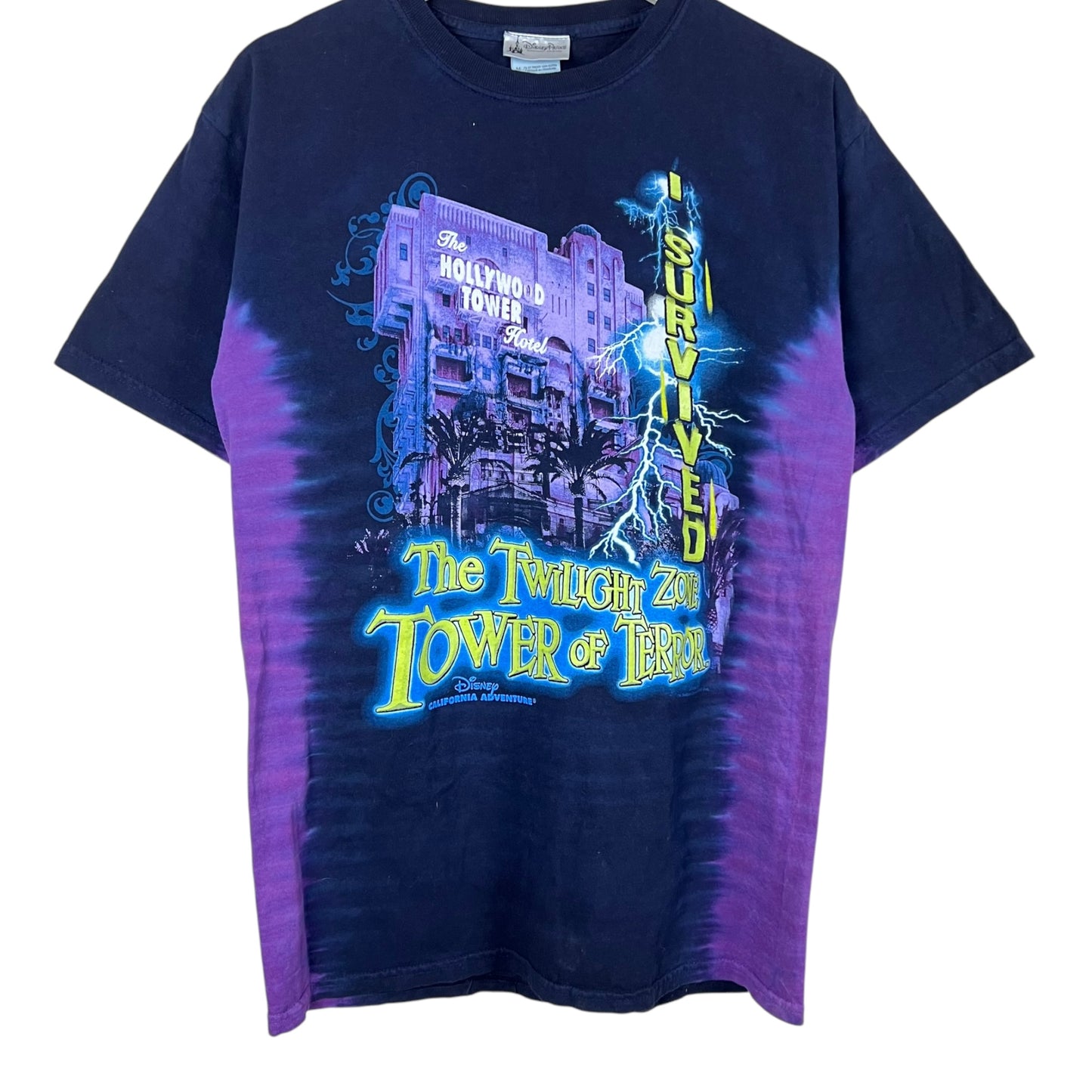 Vintage Disney The Twilight Zone Tower of Terror Tye Die Tee