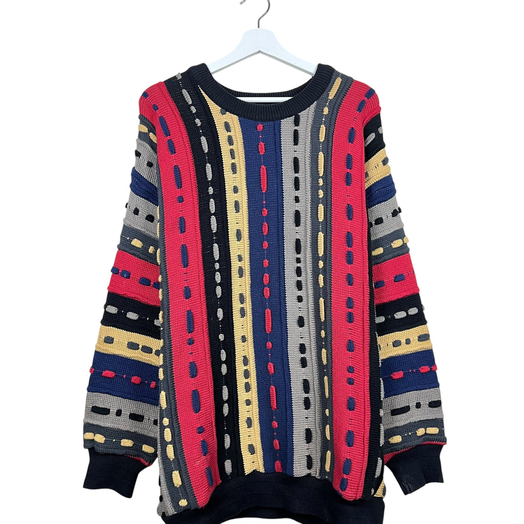 Vintage Tundra 3D Cable Multi Colour Knit