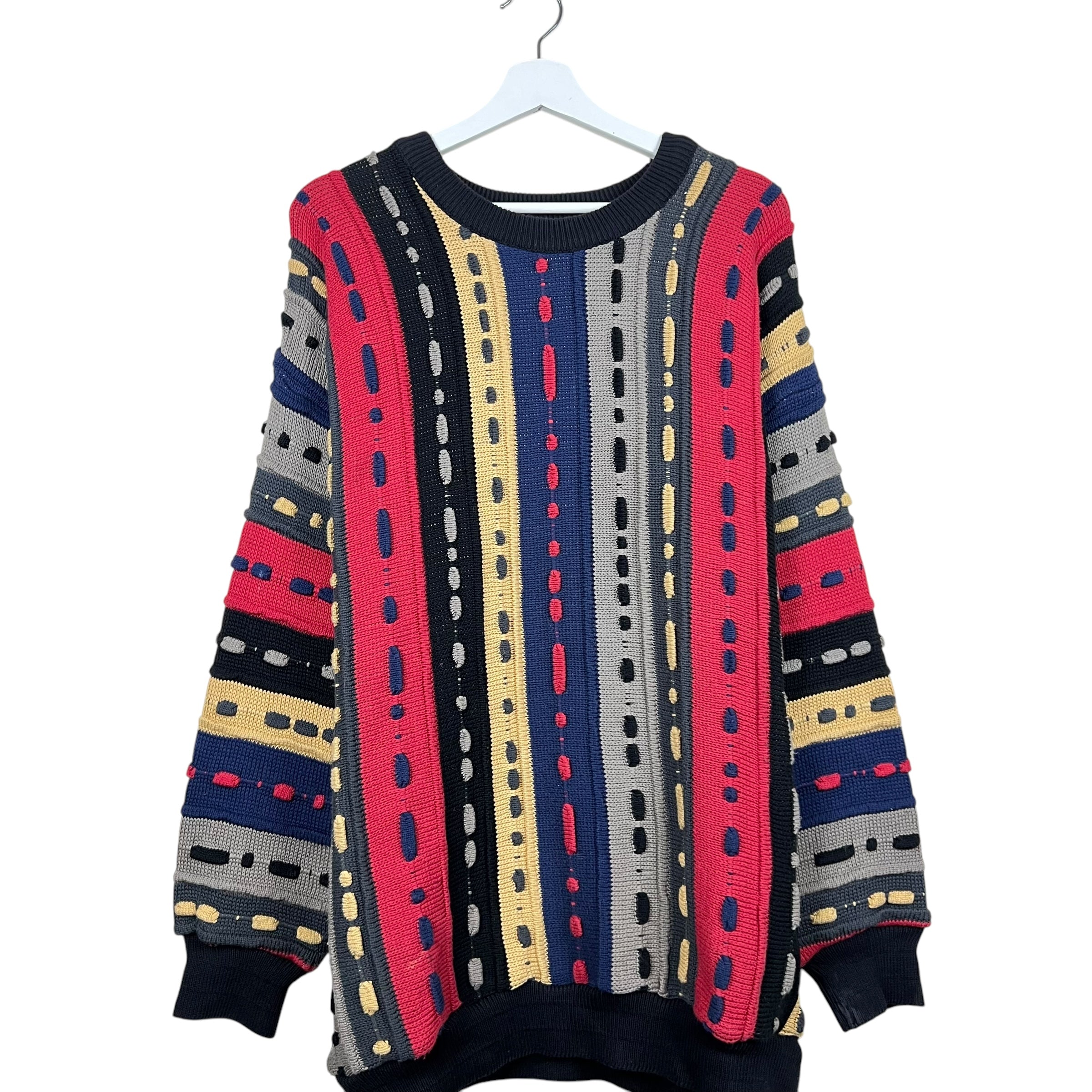 Vintage Tundra 3D Cable Multi Colour Knit