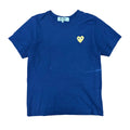 Comme Des Garçon Women’s Gold Heart Tee Blue