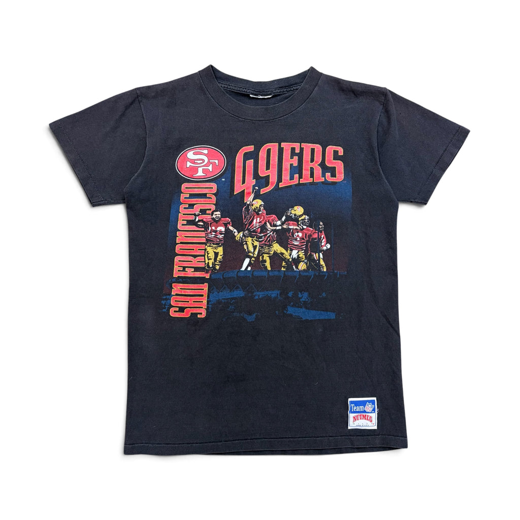 Vintage Nutmeg Youth NFL SAN Fransisco 49ers Team Tee Black