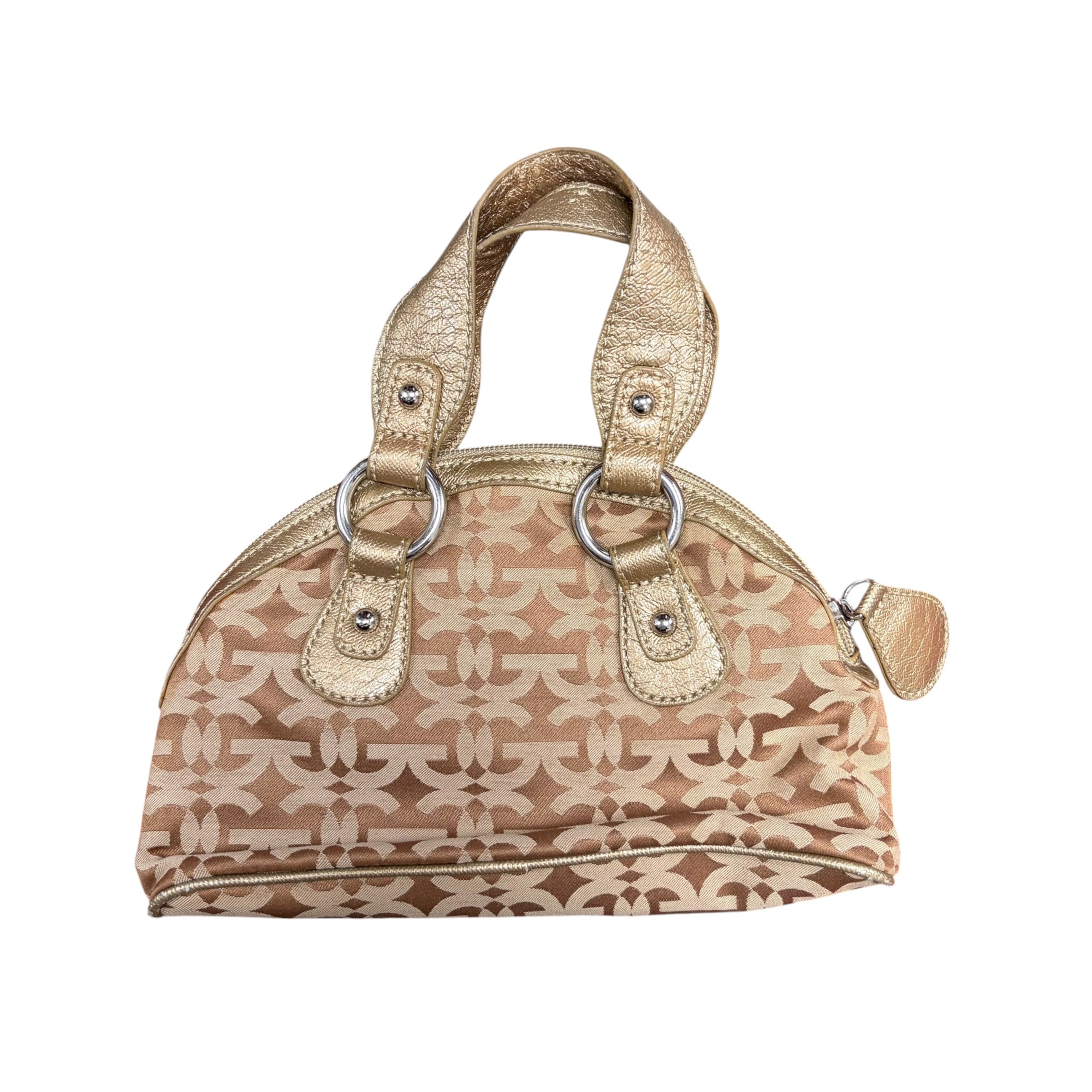 Vintage Guess Metal Clasp Mini Bag Brown
