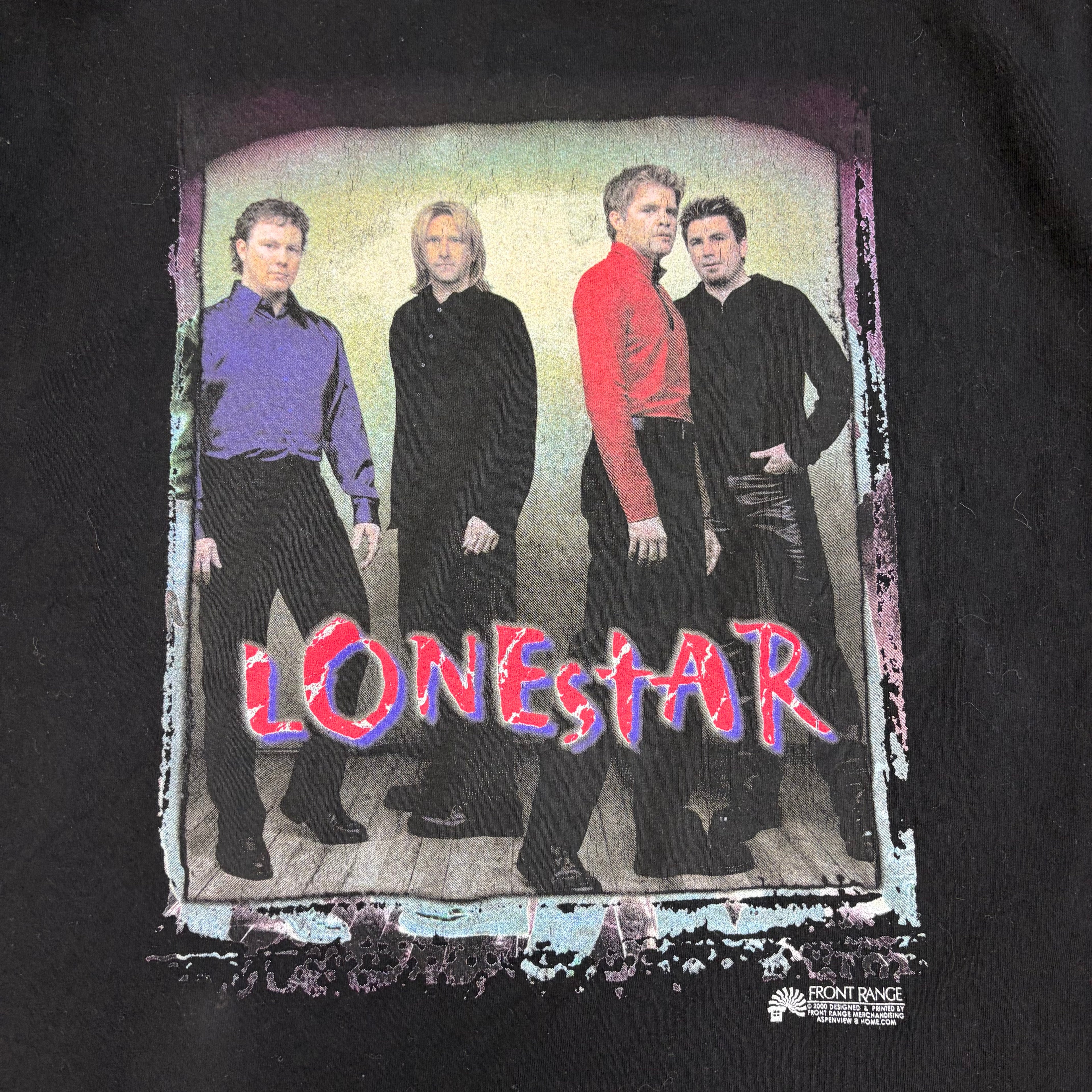 2000 Lonestar Lonely Grill Tour Tee Black