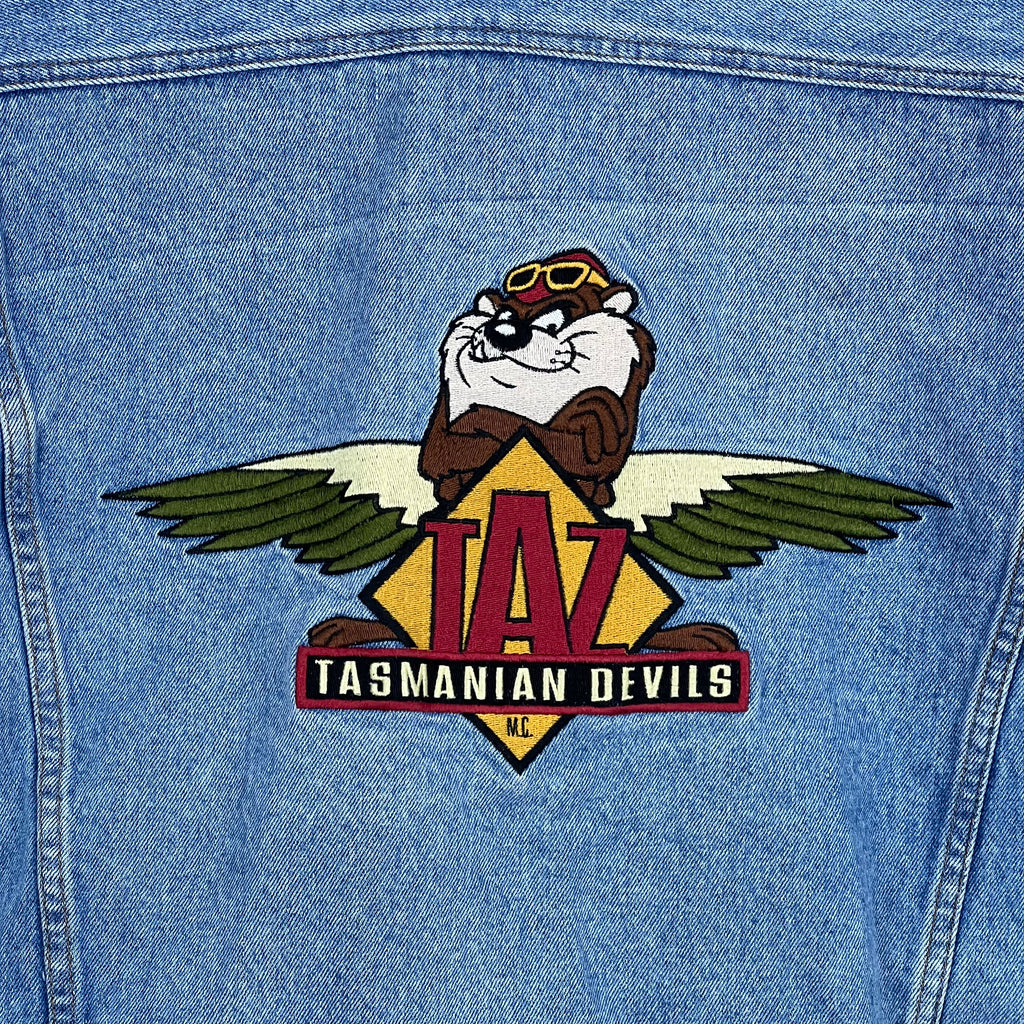 1998 Acme Clothing Looney Tunes “Taz” Tasmanian Devils Embroidered Denim Jacket