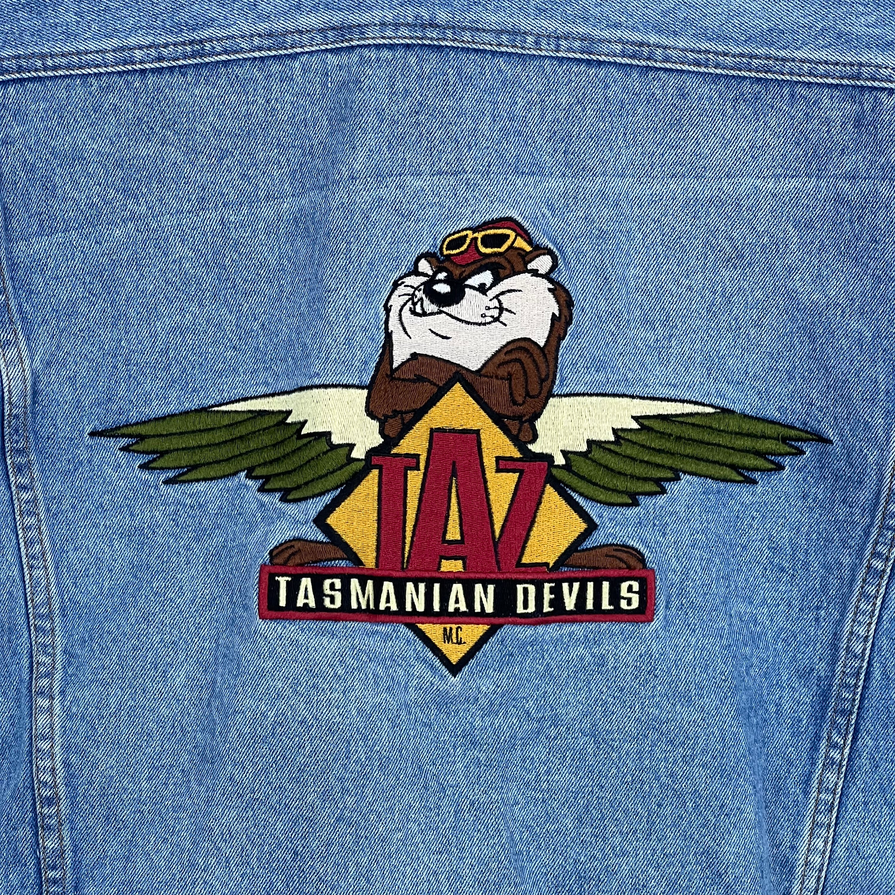 1998 Acme Clothing Looney Tunes “Taz” Tasmanian Devils Embroidered Denim Jacket