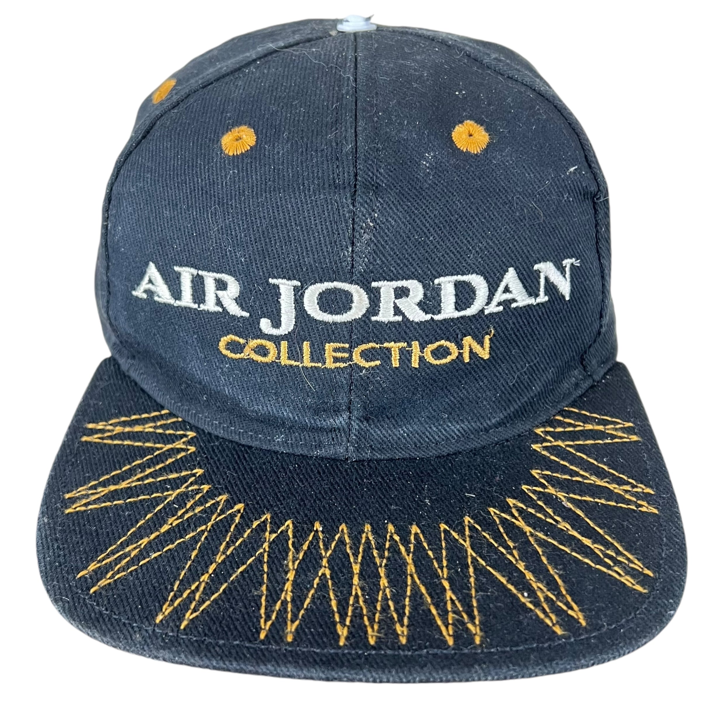 Vintage Jordan Collection Embroidered Logo StrapBack Black