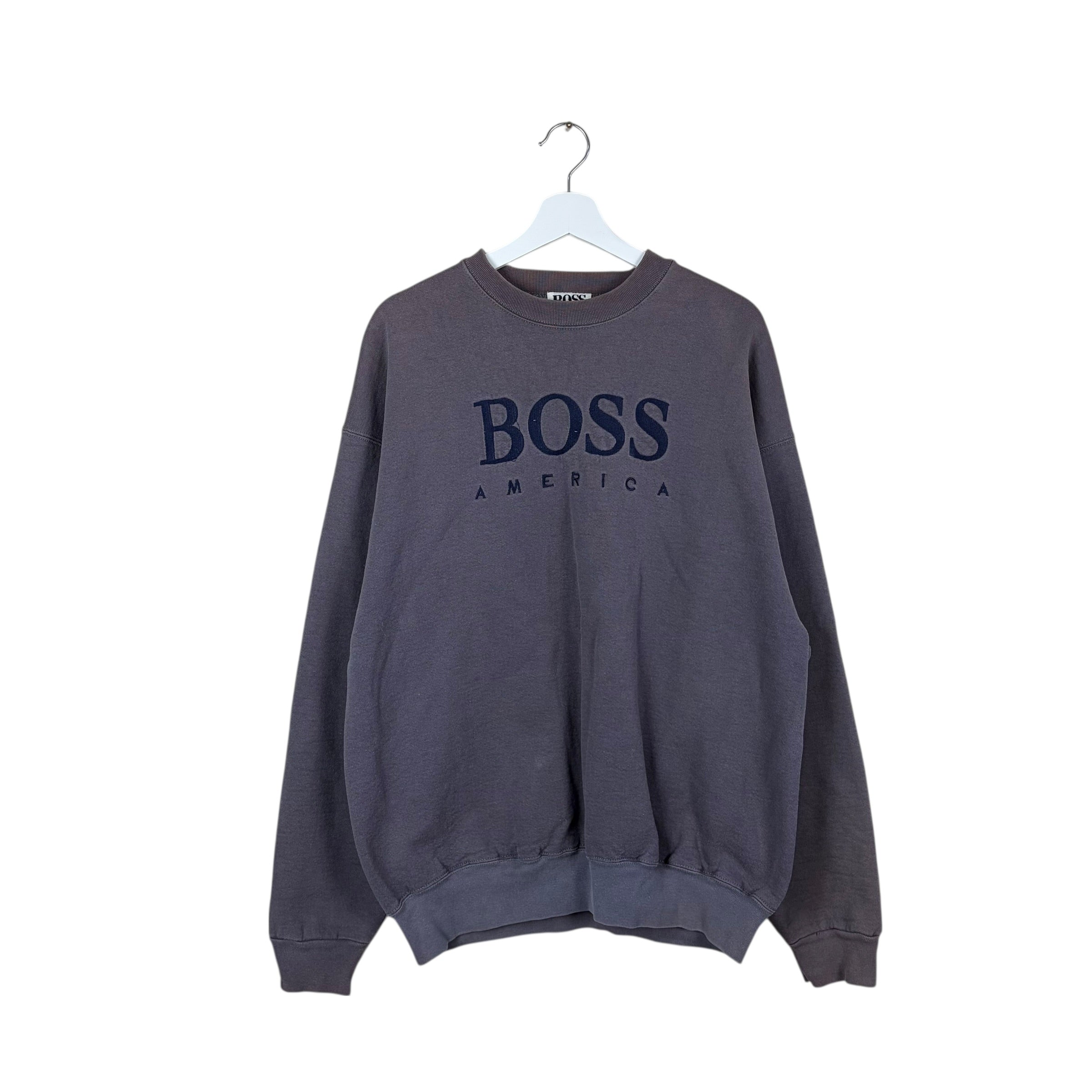 Vintage Hugo Boss America Embroidered Logo Crewneck