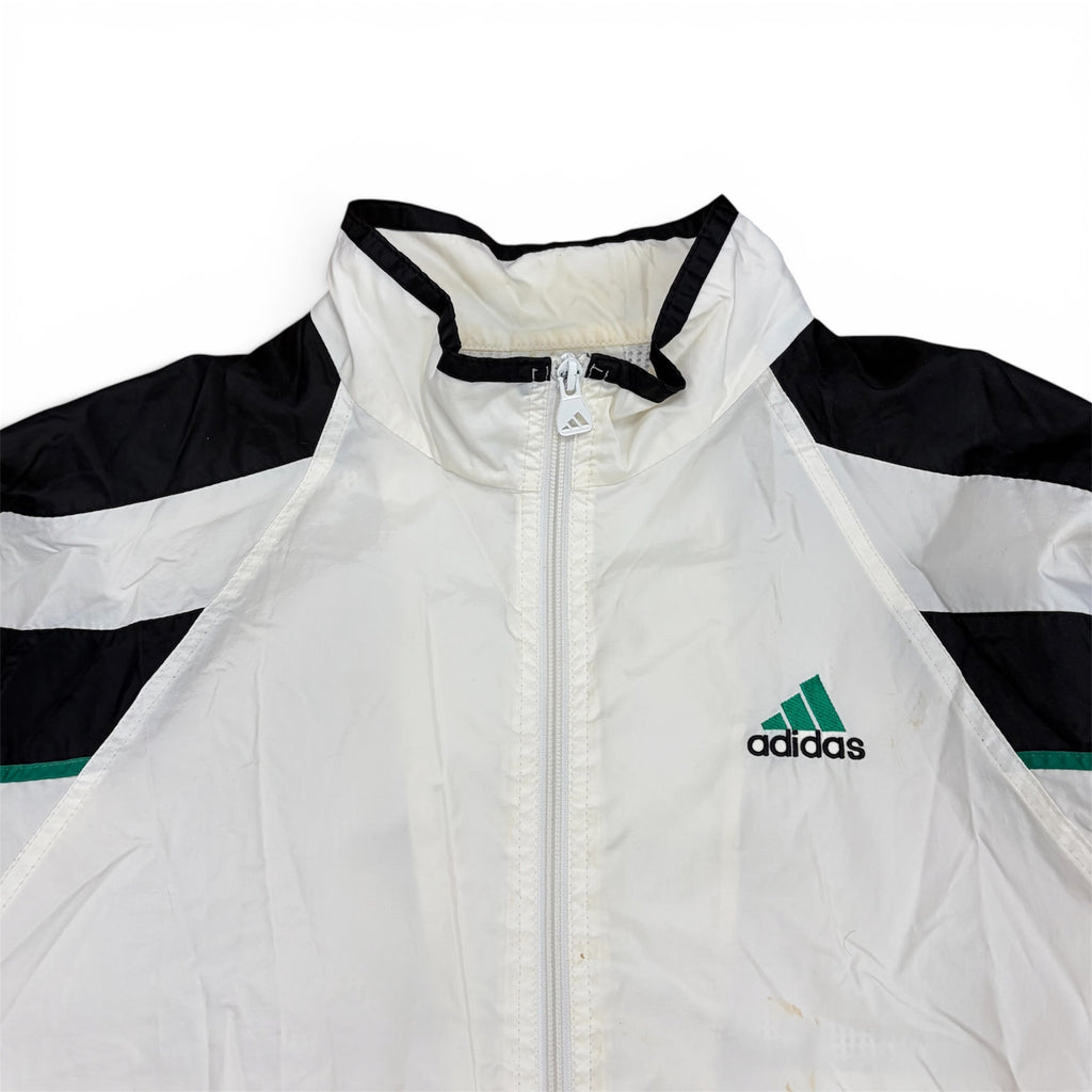 Vintage Adidas Equipment Logo Windbreaker White