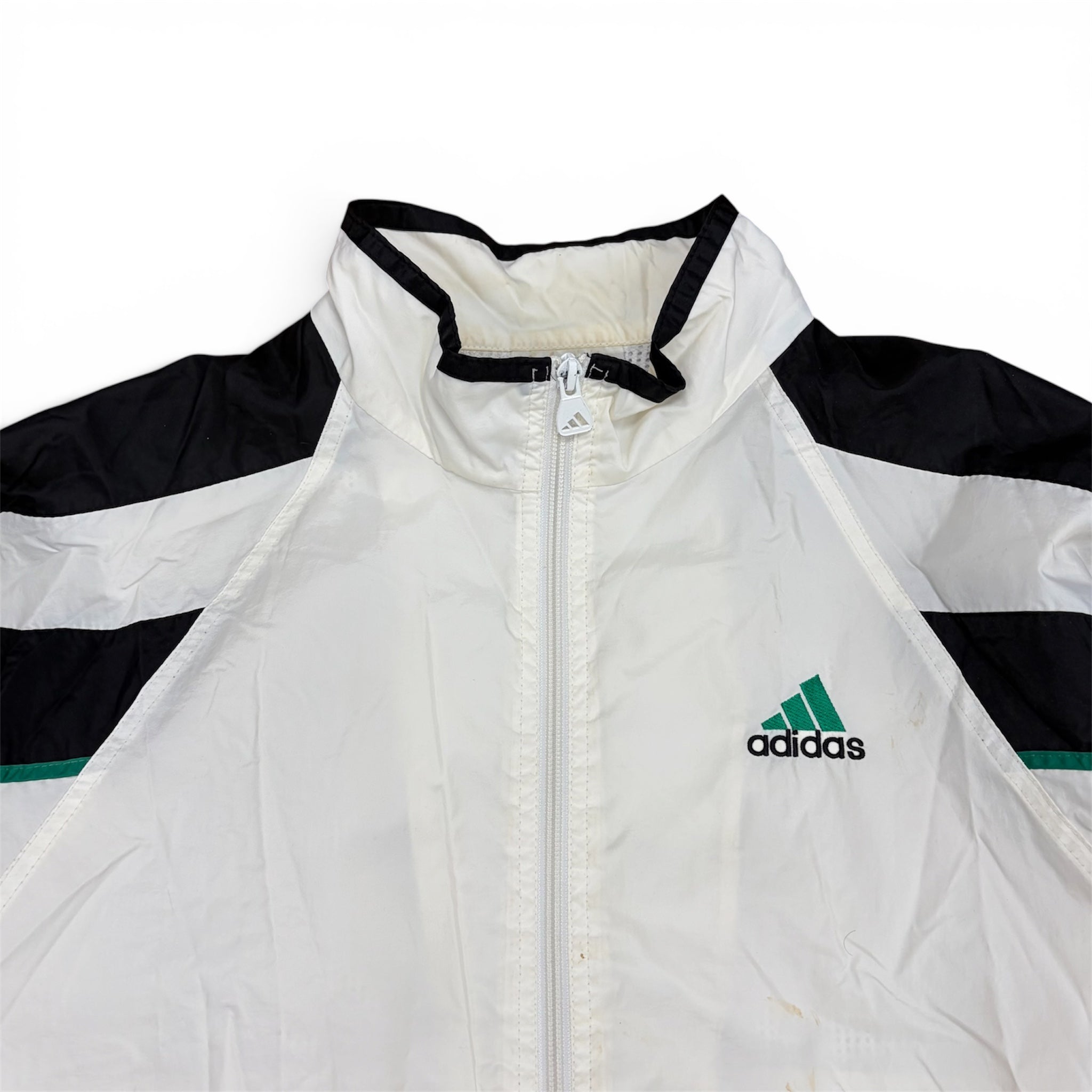 Vintage Adidas Equipment Logo Windbreaker White
