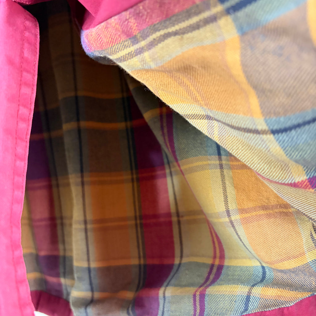 Vintage J.Crew Women’s Flannel Lined Barn Jacket Burgundy
