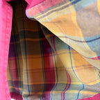 Vintage J.Crew Women’s Flannel Lined Barn Jacket Burgundy