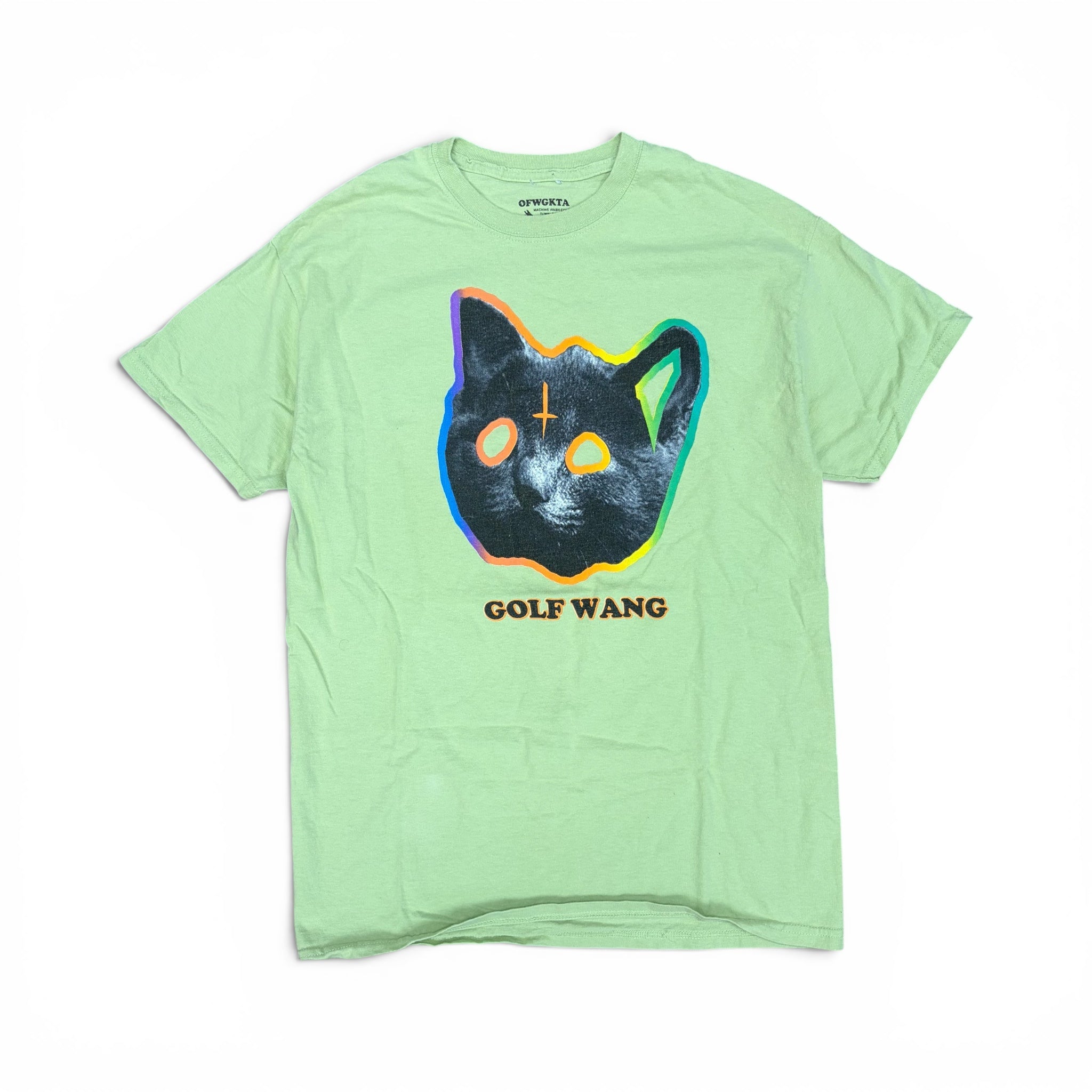 Odd Future Golf Wang Cat Tee Lime Green