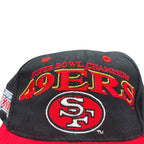 Vintage Logo 7 NFL San Francisco 49ers Super Bowl Champions SnapBack Black
