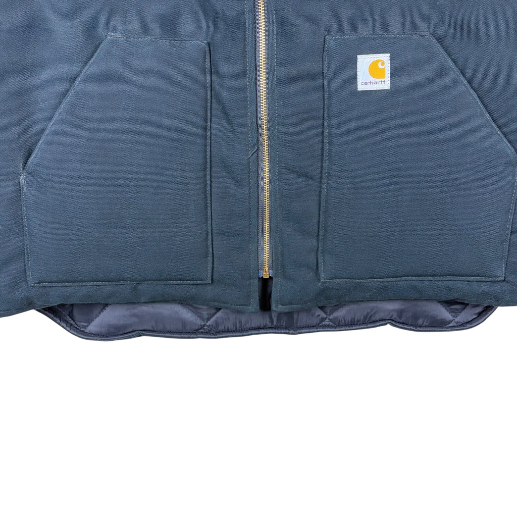 Vintage Carhartt Quilt Lined Canvas Vest Black